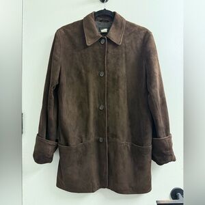 J.Crew vintage leather/suede brown jacket